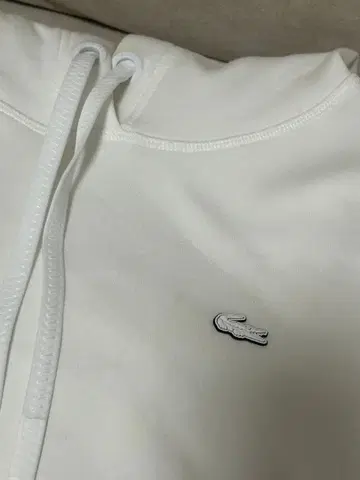 LACOSTE 화이트 맨투맨 트레이닝복