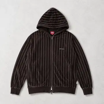 00s Dickies 벨로아 지퍼 후드티 브라운 M 더블 지퍼