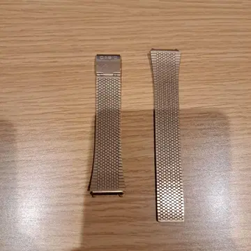 CASIO 손목시계용 데드스탁 금속 밴드 골드 빈티지