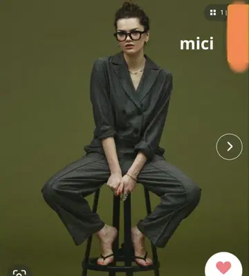 mici 테일러드 칼라 점프수트