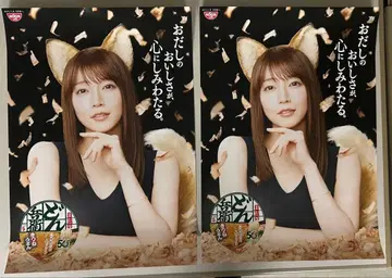 요시오카 리호 닛신식품 돈베에 판촉 포스터 A1 사이즈 2매