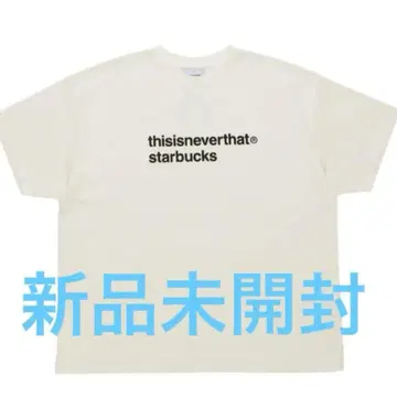 thisisneverthat starbucks 티셔츠 화이트 M 사이즈