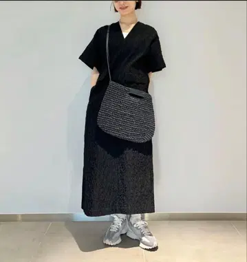 BEAUTY&YOUTH UNITEDARROWS 자카드 V넥 원피스