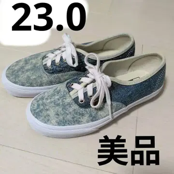새상품급 VANS 데님 스니커즈 US 6.5 오센틱 23cm