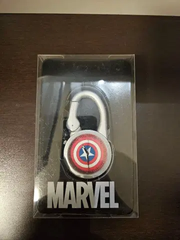MARVEL 캡틴 아메리카 카라비너 시계 키링 새상품 미사용