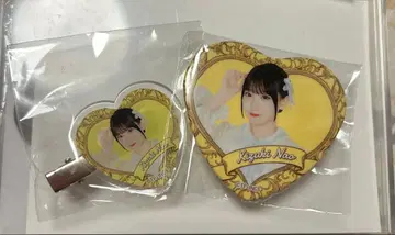 타카미네노 나데시코 시로츠키 나오 투어 파이널 가챠 캔뱃지 앞머리 클립