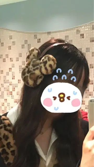 디즈니 레오파드 무늬 머리띠