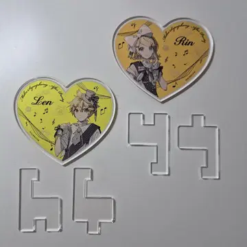 하츠네 미쿠 심포니 콜라보 카페 아크릴 코스터 카가미네 렌 카가미네 린