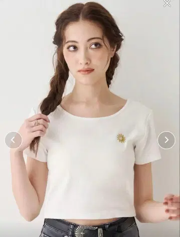 EVRIS SUNNY 숏 티셔츠