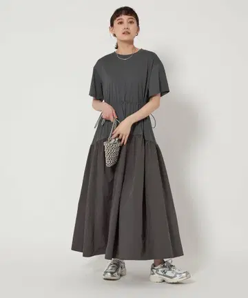 UNITED ARROWS green label 타프타 도킹 원피스