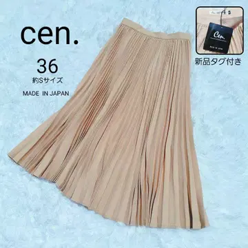 cen. 센 플리츠 스커트 베이지 계열 약 S 사이즈 택 포함 새상품