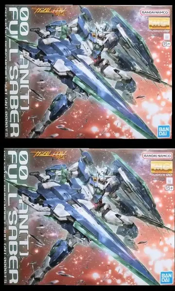 새상품 미조립 2개 세트 MG 1/100 더블오 쿠안타 풀 세이버