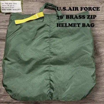 70s 1978년 미군 실물 헬멧 백 브라스 지퍼 USAF 구제 의류