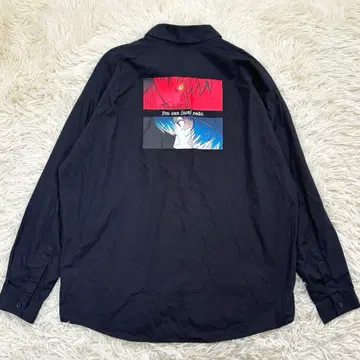 HARE EVANGELION 하레 긴팔 셔츠 블랙 콜라보 아야나미 레이