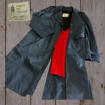 London Fog 빈티지 네이비 트렌치코트 70s-80s XL