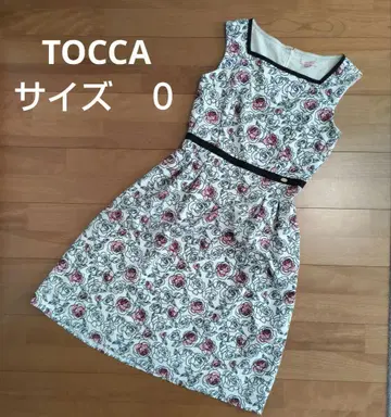 tocca 새상품급 장미 무늬 프린트 슬리브리스 원피스 사이즈 0