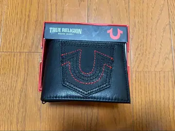 TRUE RELIGION 트루 릴리전 이단 접이식 지갑 블랙