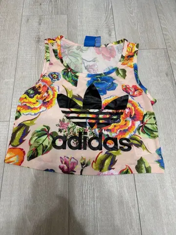 adidas 플라워 프린트 탱크탑 S