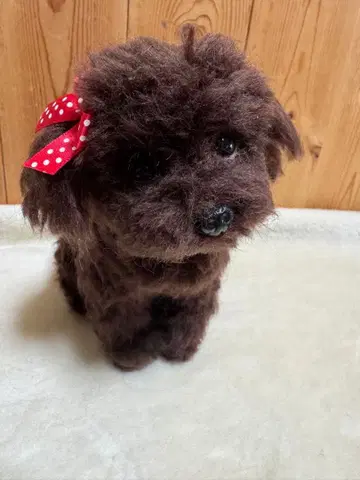양모 펠트 푸들 인형