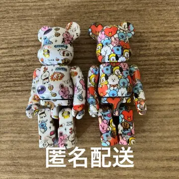 BTS BT21 공식 베어브릭 시크릿 2체