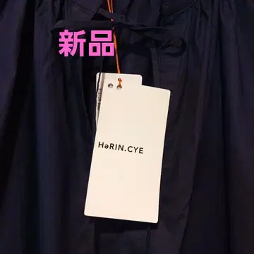 HeRIN.CYE 네이비 리본 코쿤 드레스 원피스 미사용 새상품