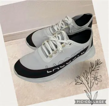 LACOSTE 화이트 스니커즈 23.5cm 한정판 1족