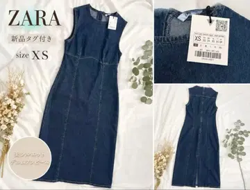 ZARA 데님 슬리브리스 원피스 XS