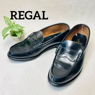 REGAL 리갈 2177 코인 로퍼 블랙 가죽