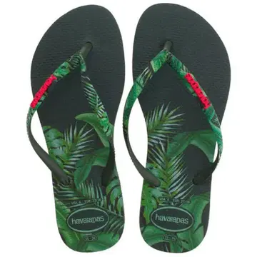 havaianas 리프 무늬 비치 샌들 23cm
