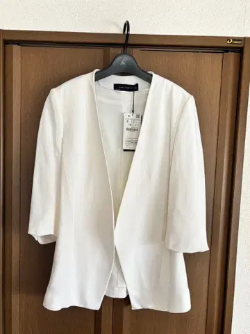 ZARA 노카라 자켓 S 화이트