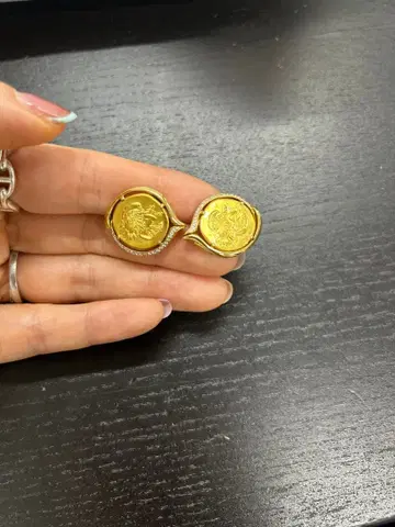 Piaget 9999 금제 커프스 다이아 포함 27.39g