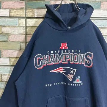 NFL 풀오버 후드티 페이트리어츠 빅 프린트 로고