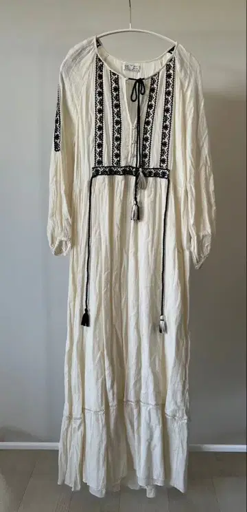 자수 원피스 ZARA 면 페스티벌