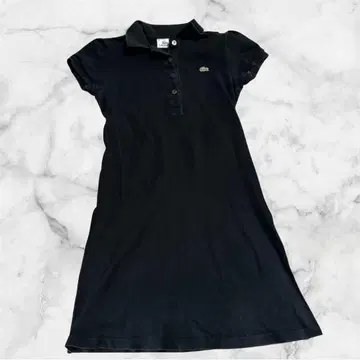 LACOSTE 블랙 폴로 셔츠 원피스