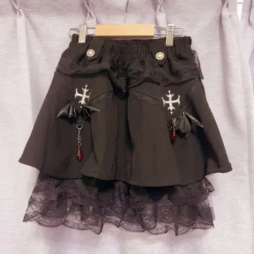 ACDC RAG Vampire 스커트 블랙 미니 스커트
