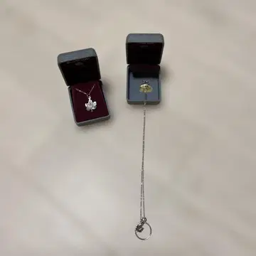 실버 메이플 리프 목걸이