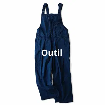 OUTIL 우티 오버롤 코튼 헴프 블루 네이비 1