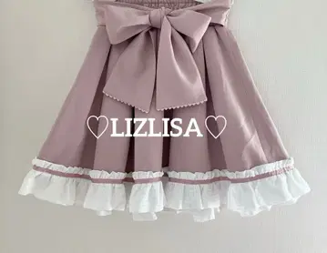 [정품] LIZLISA 리본 플레어 스커트