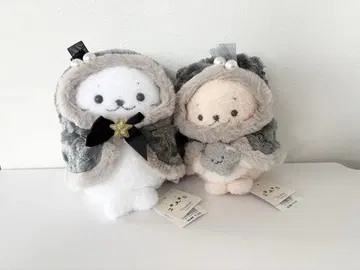 시로탄 락코이누 블랙 홀리 봉제 인형 20cm 세트