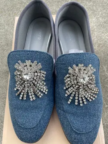 PANIER의 비쥬 장식 펌프스, 신발 24cm 파니에, 데님 블루