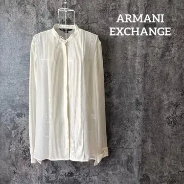 659 ARMANI EXCHANGE 아르마니 블라우스 셔츠 플리츠