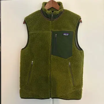 새상품급 Patagonia 플리스 베스트 그린 캠핑 등산 아웃도어