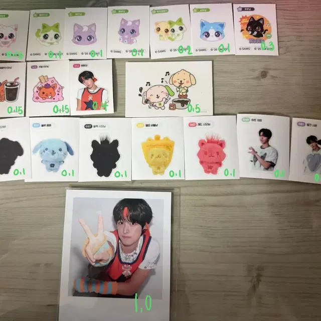 nct wish 엔시티위시 시그 베이커리 컬러 위시돌 위시캣 띠부씰 양도