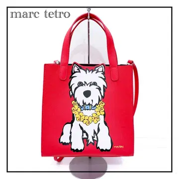 [ marc tetro ] 마크 테트로 강아지 토트백 레드 테리어 하와이