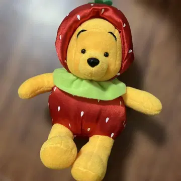 레어 푸우 딸기 인형옷 봉제 인형 디즈니 스토어