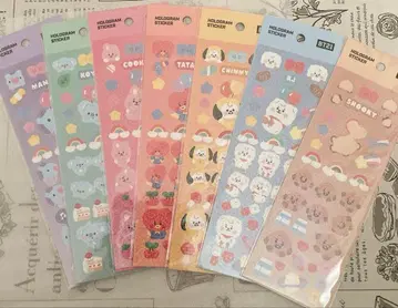 BT21 홀로그램 스티커 씰 묶음 판매 BTS