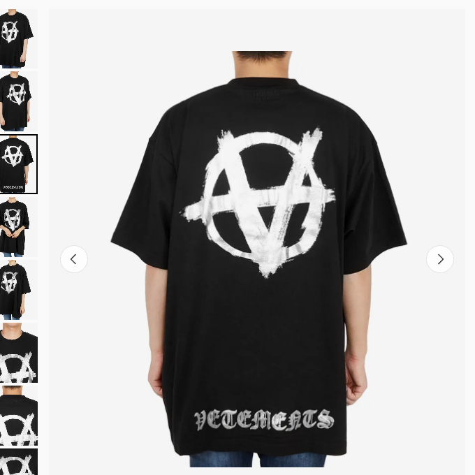 Vetements Anarchy Logo Flannel Check Shirt (New) | Bunjang Global