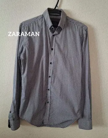 ZARAMAN SLIMFIT 깅엄 셔츠
