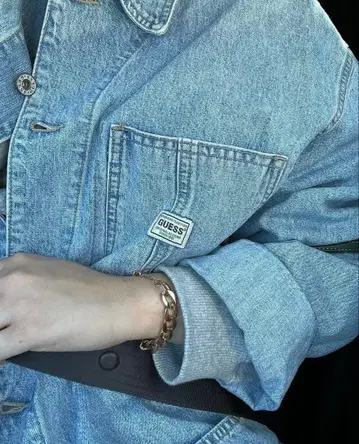 라이트 블루 데님 자켓