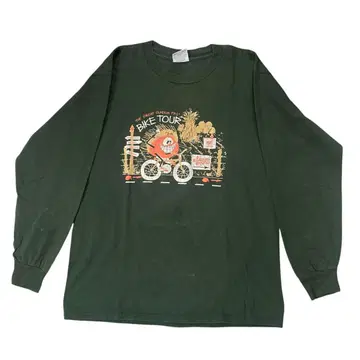 80s 90s 빈티지 캐나다제 GILDAN BIKE TOUR 롱티
